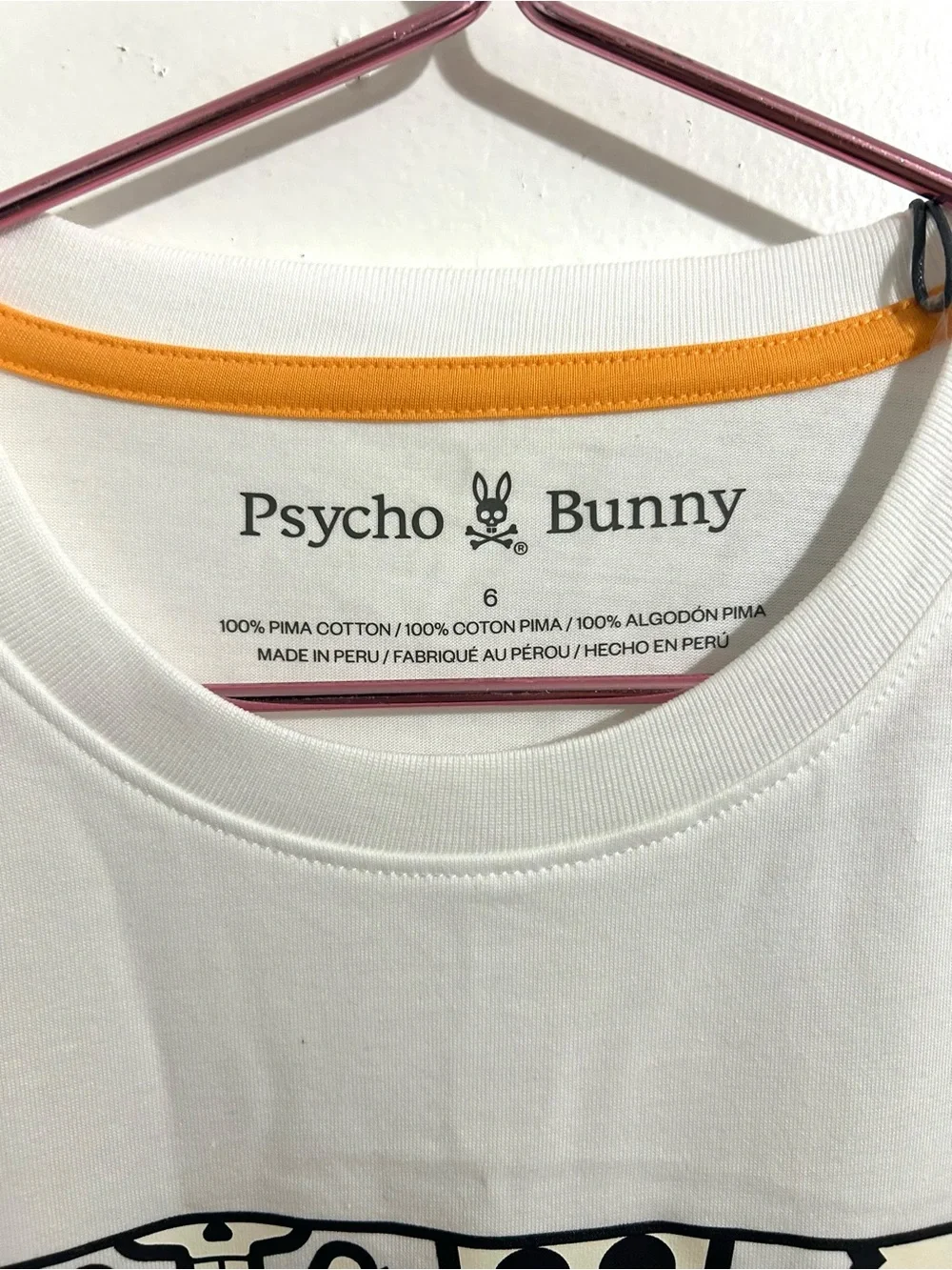 NWT Men’s Psycho Bunny Skull and Crossbones T-shirt